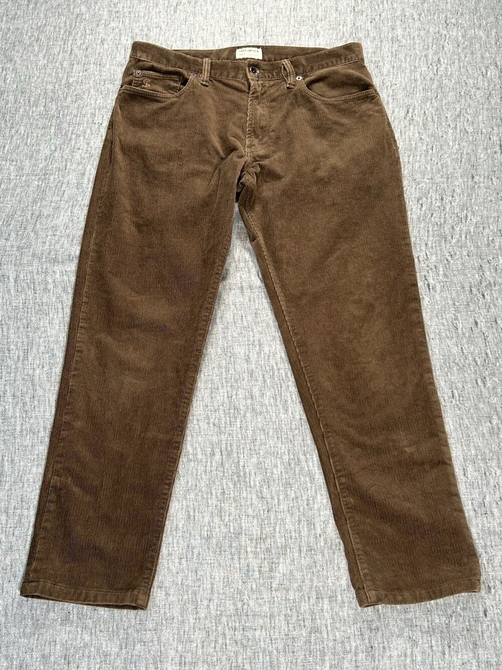 Todd Snyder Corduroy Pants Mens 30x30 Slim Fit Brown 5 Pocket Stretch Cotton
